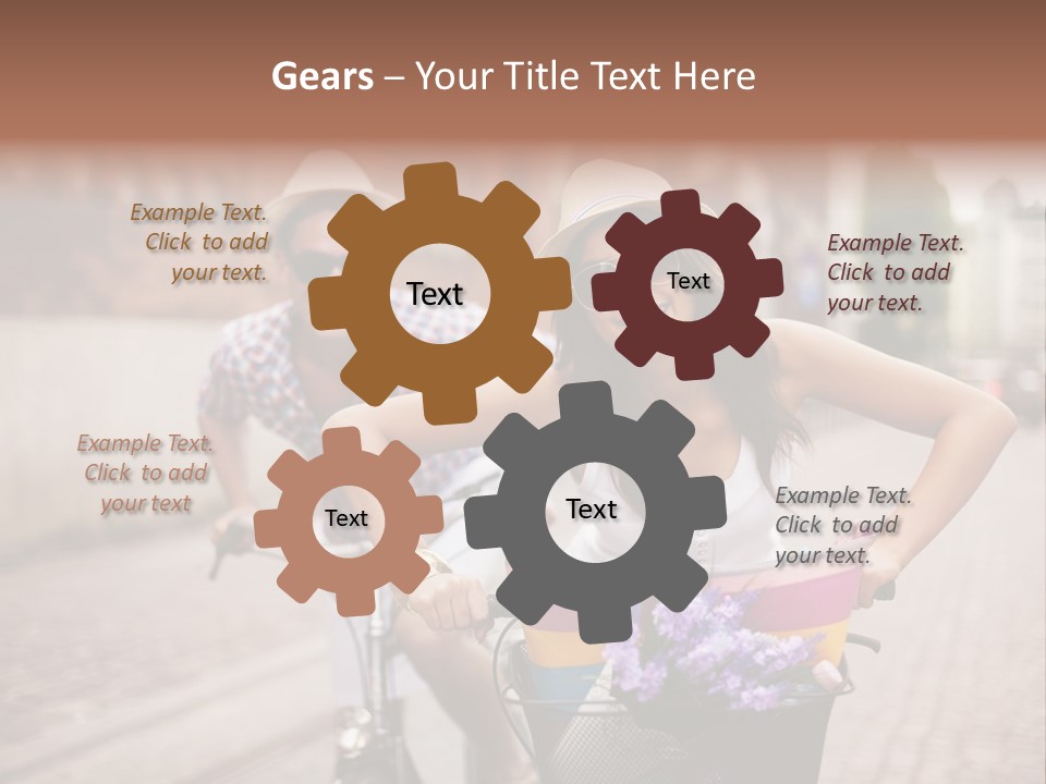 Young  Flower Looking PowerPoint Template