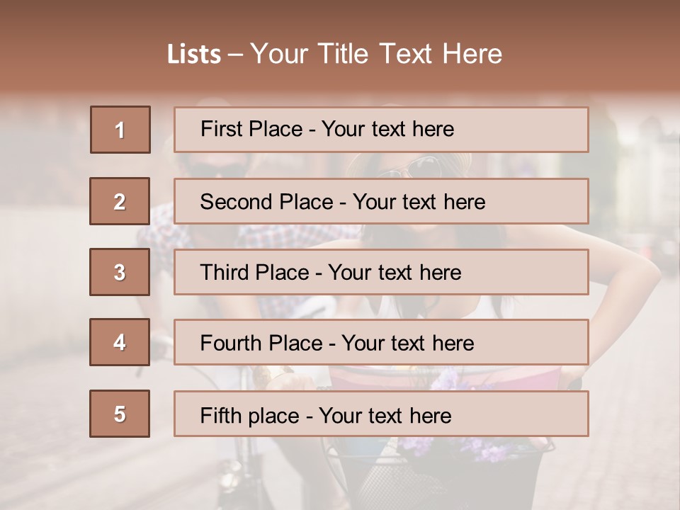 Young  Flower Looking PowerPoint Template