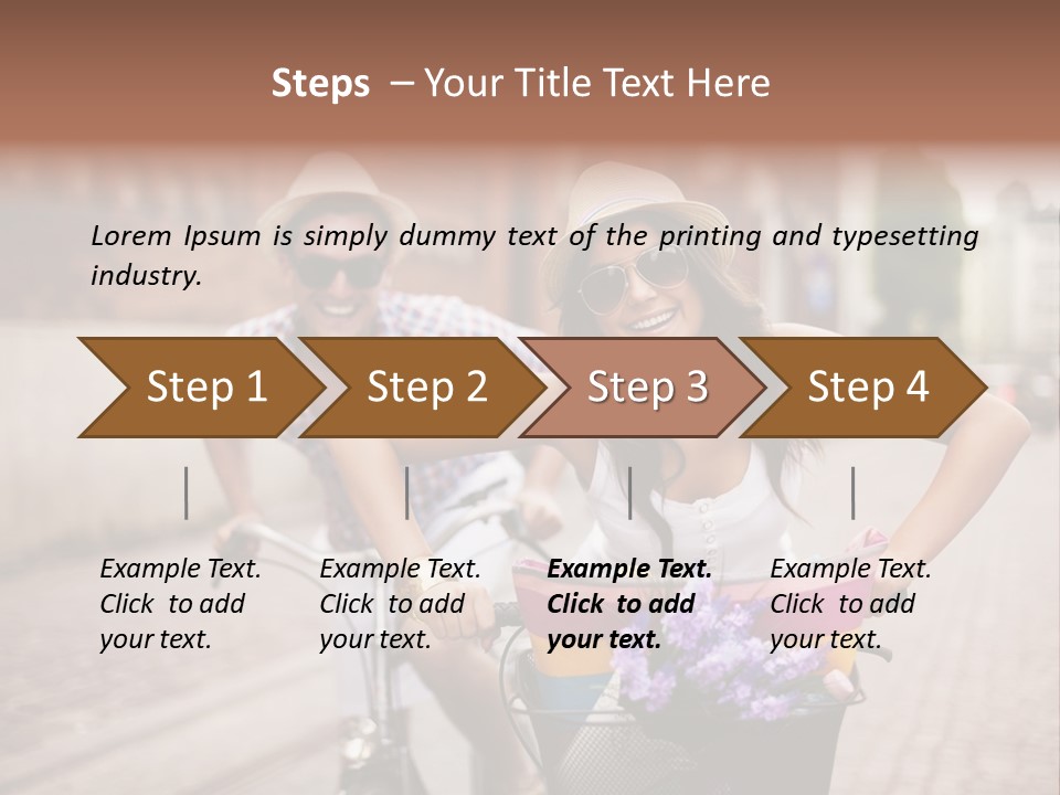 Young  Flower Looking PowerPoint Template
