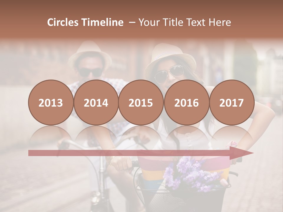 Young  Flower Looking PowerPoint Template