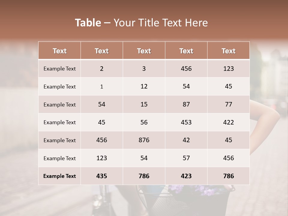 Young  Flower Looking PowerPoint Template