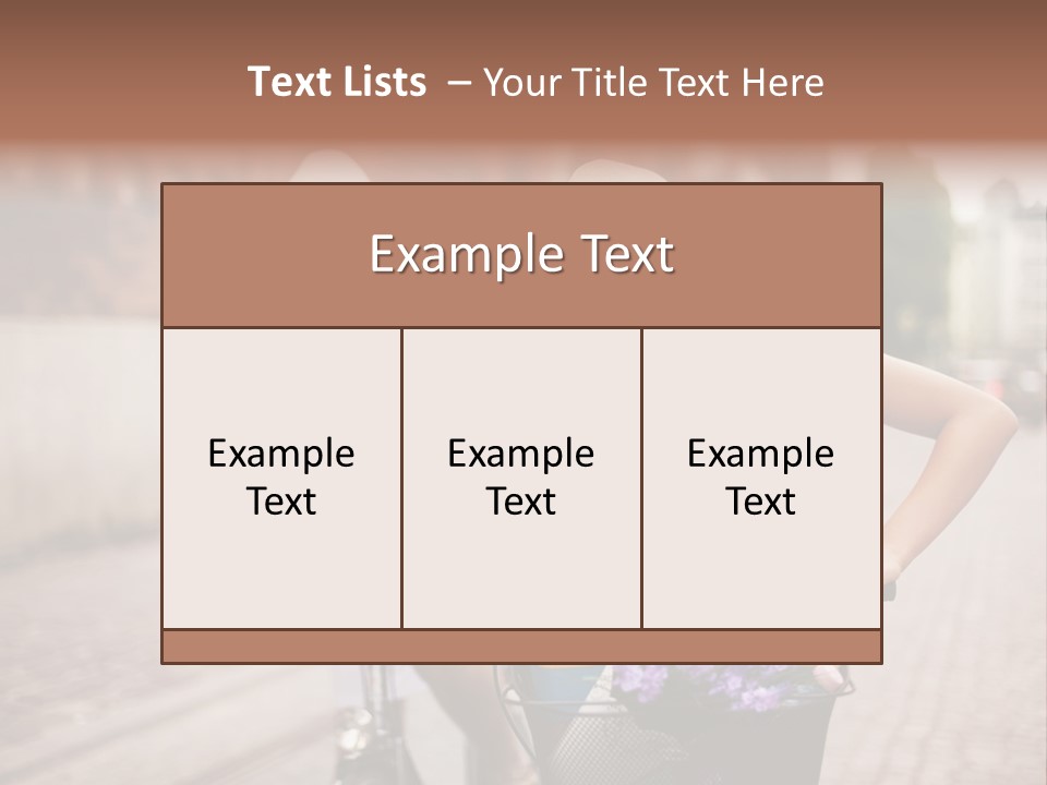 Young  Flower Looking PowerPoint Template