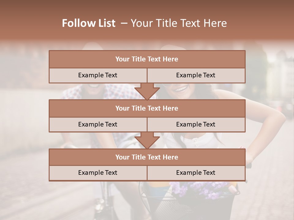 Young  Flower Looking PowerPoint Template