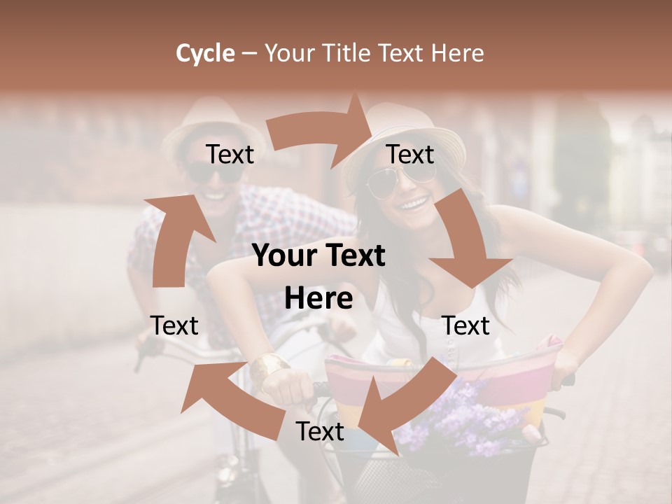 Young  Flower Looking PowerPoint Template