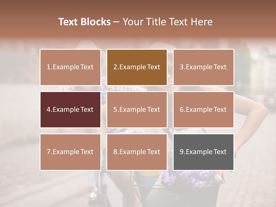 Young  Flower Looking PowerPoint Template