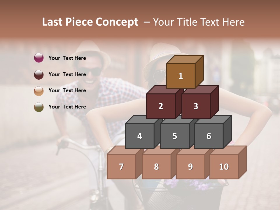 Young  Flower Looking PowerPoint Template