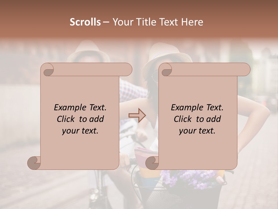 Young  Flower Looking PowerPoint Template