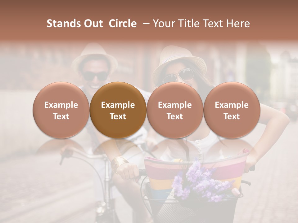 Young  Flower Looking PowerPoint Template