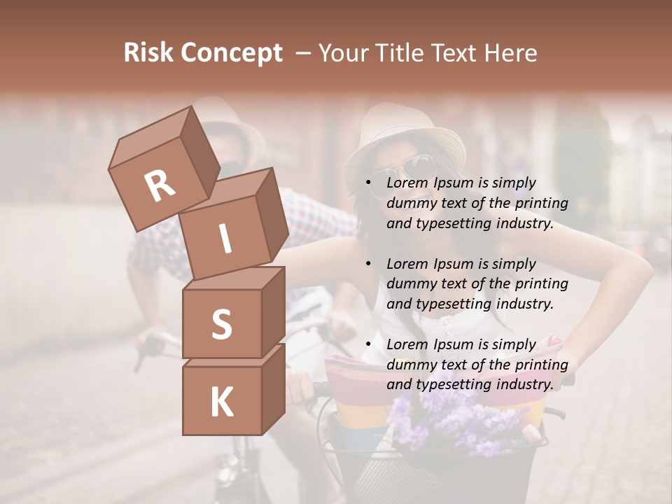 Young  Flower Looking PowerPoint Template