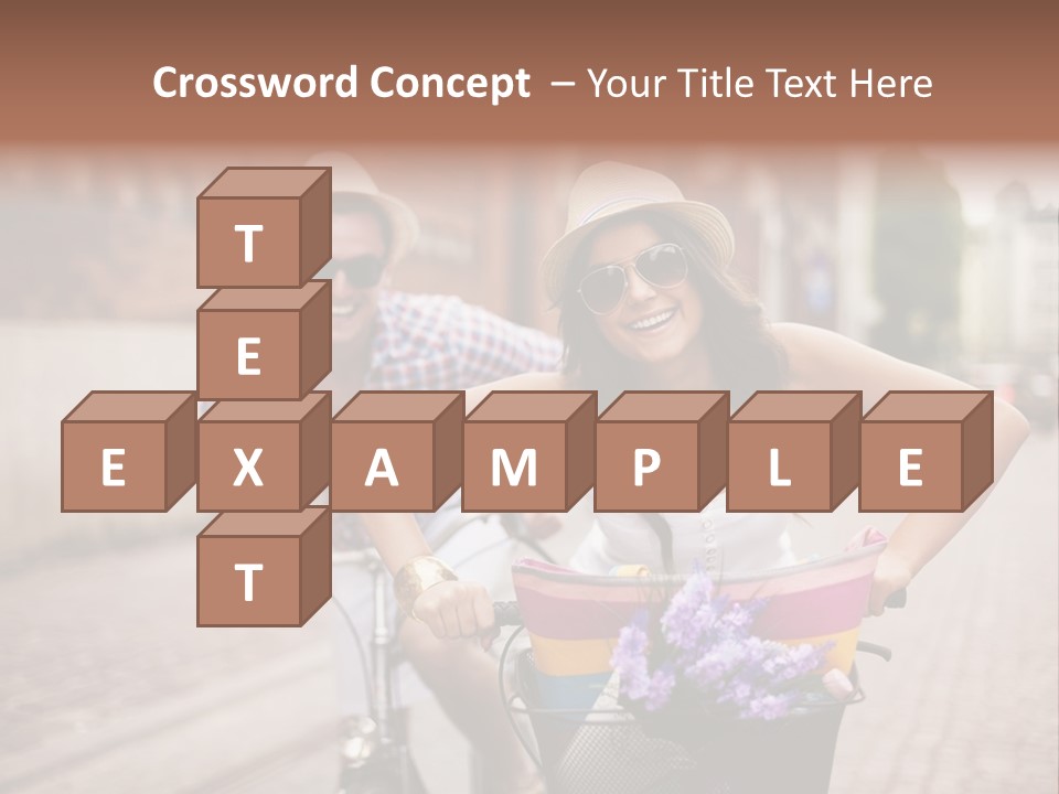 Young  Flower Looking PowerPoint Template