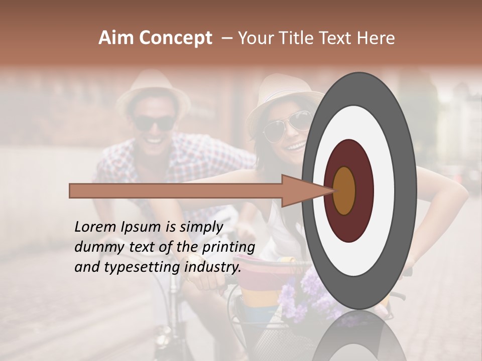 Young  Flower Looking PowerPoint Template