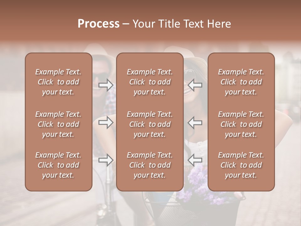 Young  Flower Looking PowerPoint Template