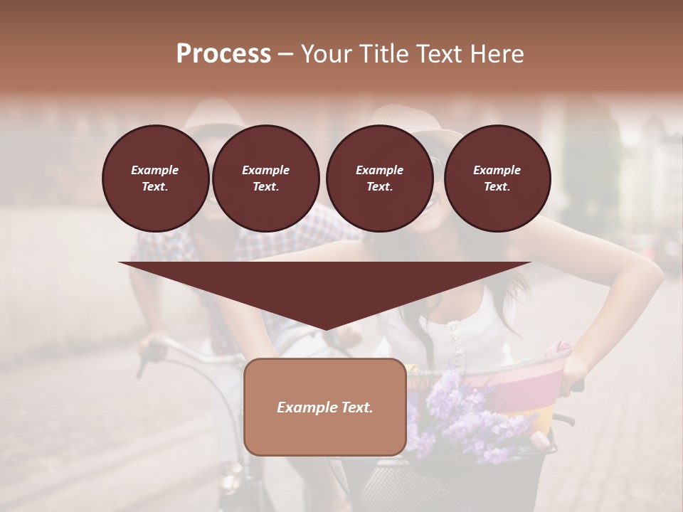 Young  Flower Looking PowerPoint Template