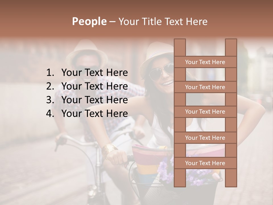 Young  Flower Looking PowerPoint Template