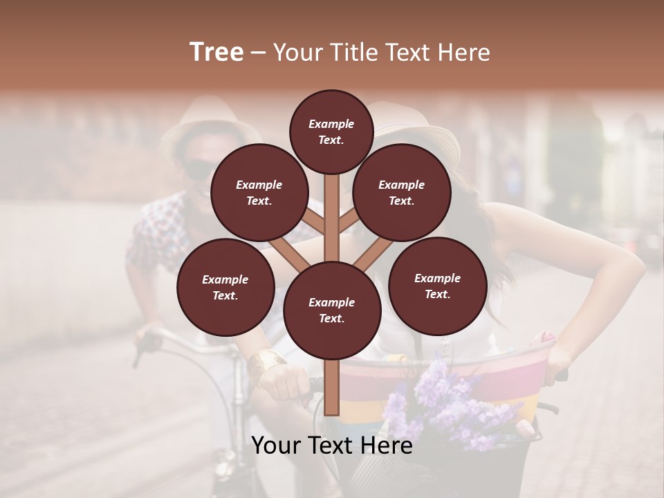 Young  Flower Looking PowerPoint Template