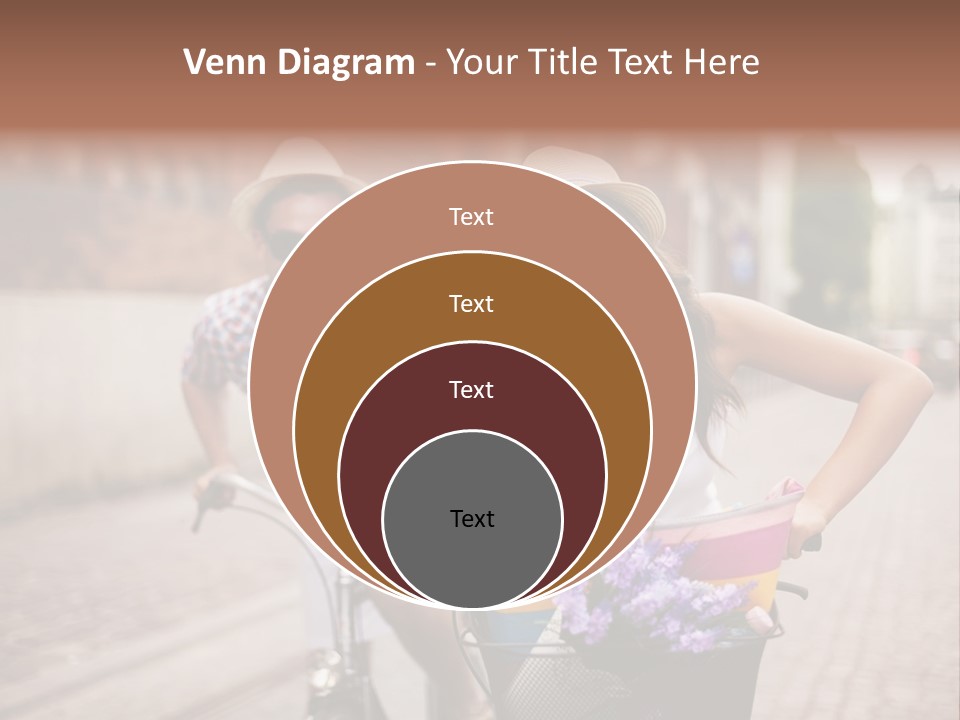 Young  Flower Looking PowerPoint Template