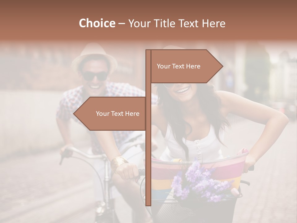 Young  Flower Looking PowerPoint Template