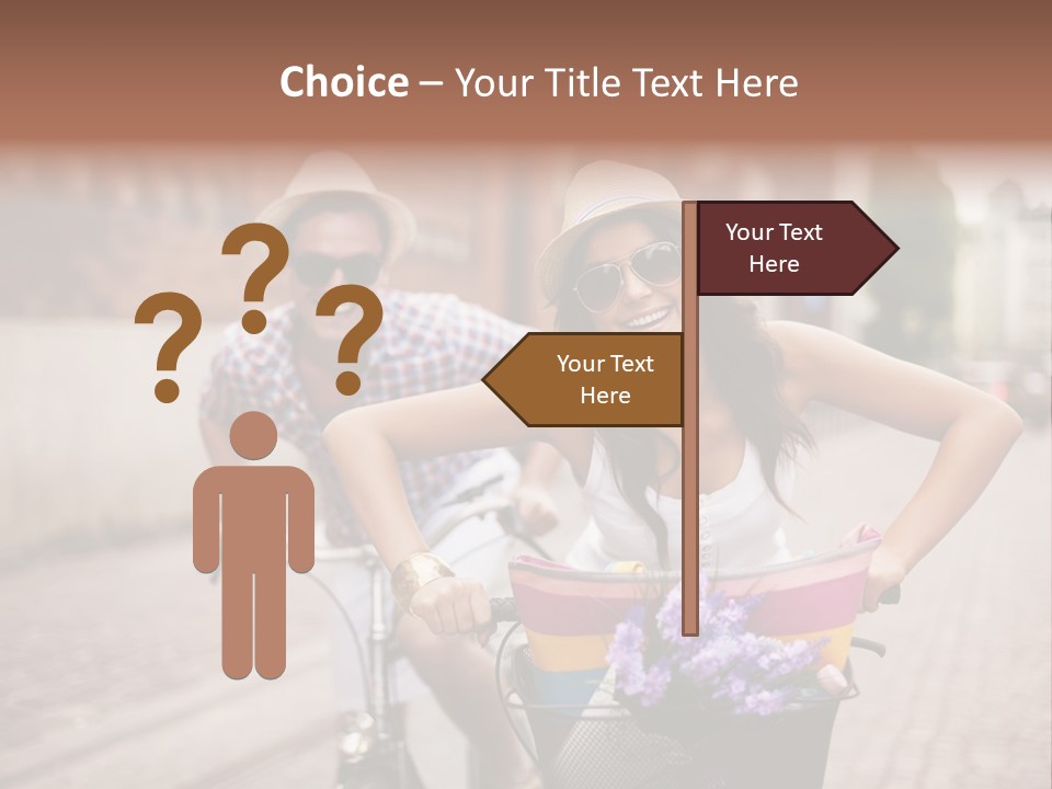 Young  Flower Looking PowerPoint Template