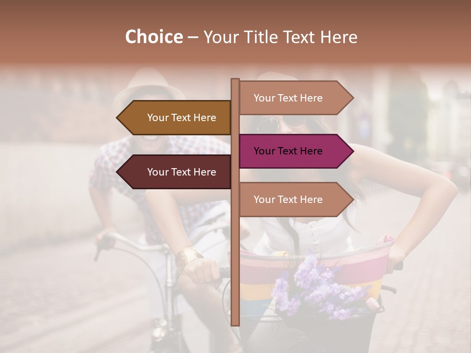 Young  Flower Looking PowerPoint Template