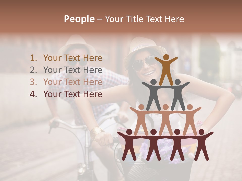 Young  Flower Looking PowerPoint Template