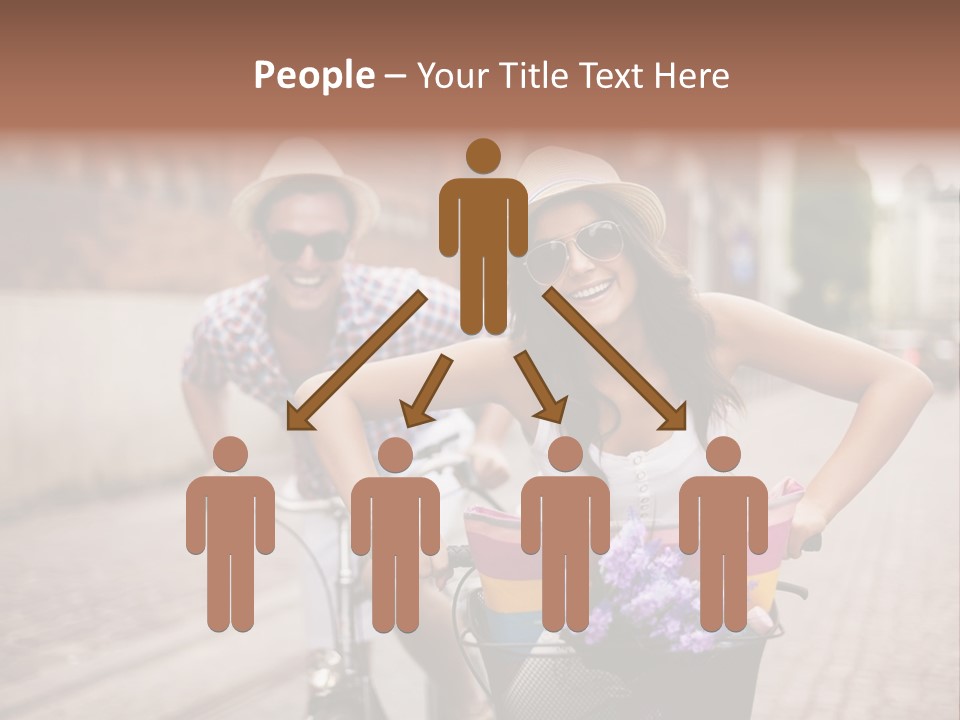 Young  Flower Looking PowerPoint Template