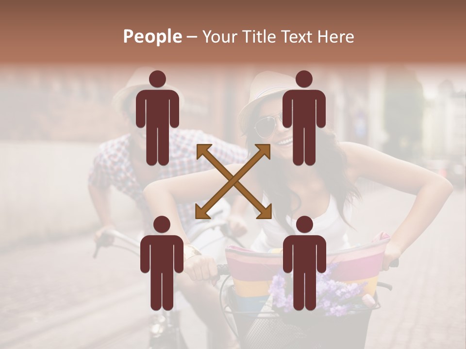 Young  Flower Looking PowerPoint Template