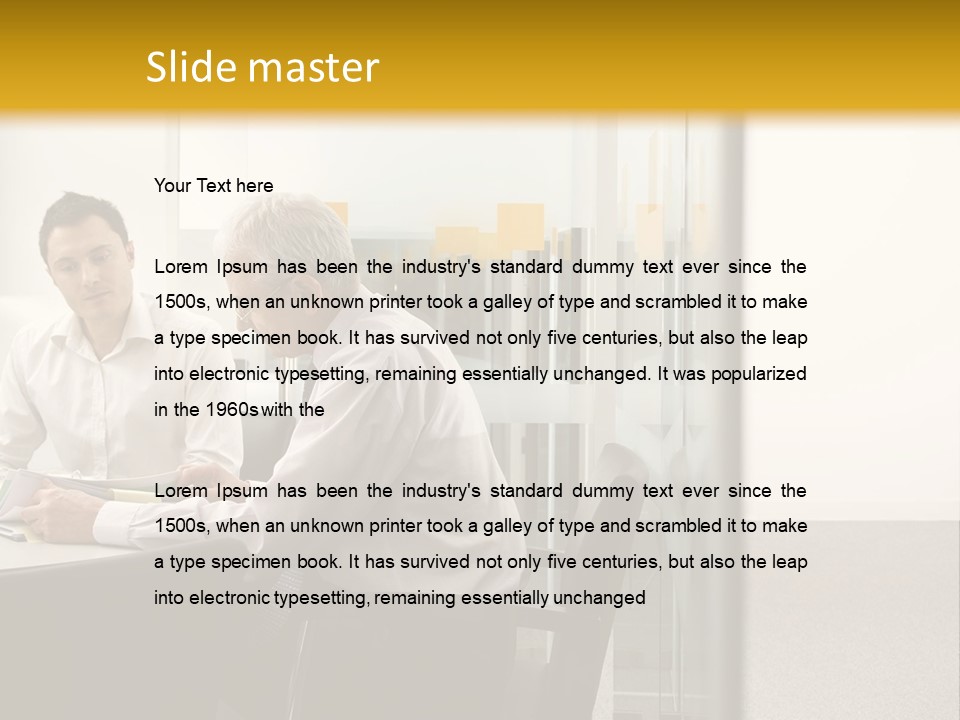 Horizontal Conference Busy PowerPoint Template