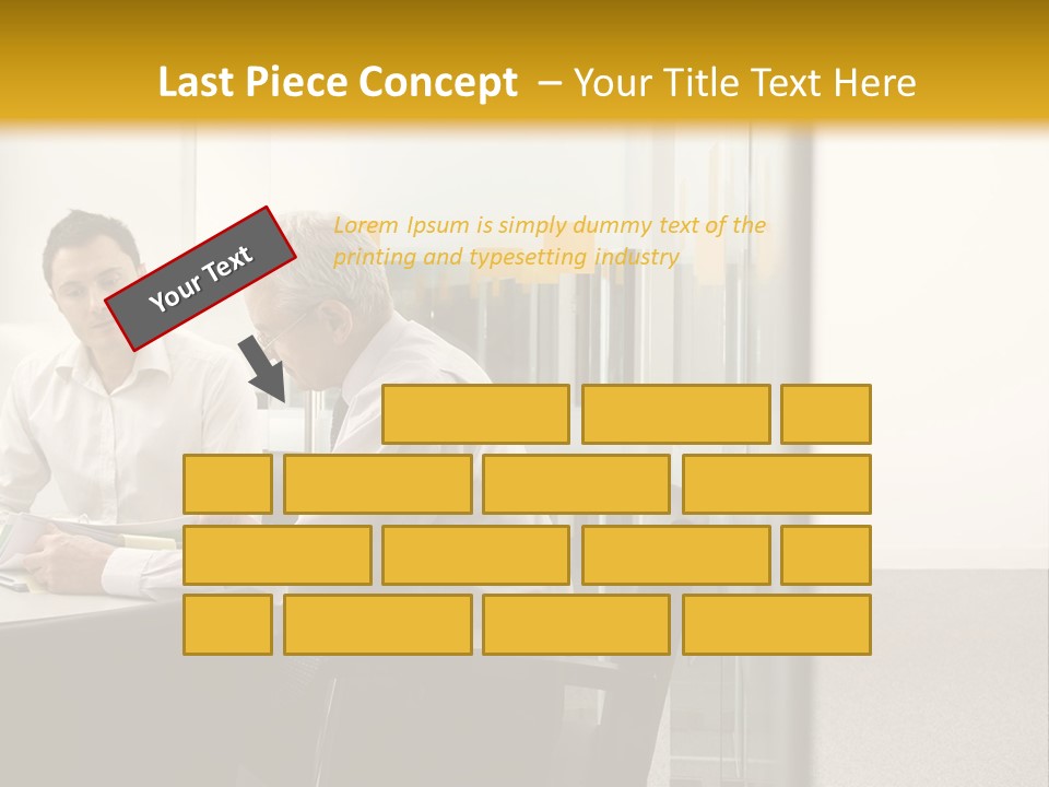 Horizontal Conference Busy PowerPoint Template