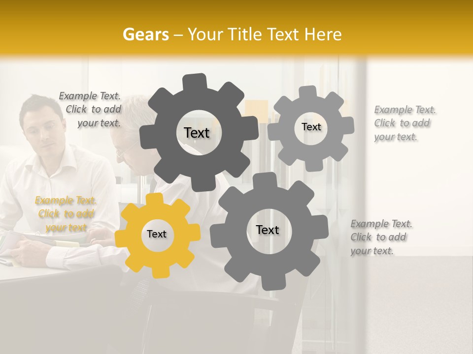 Horizontal Conference Busy PowerPoint Template