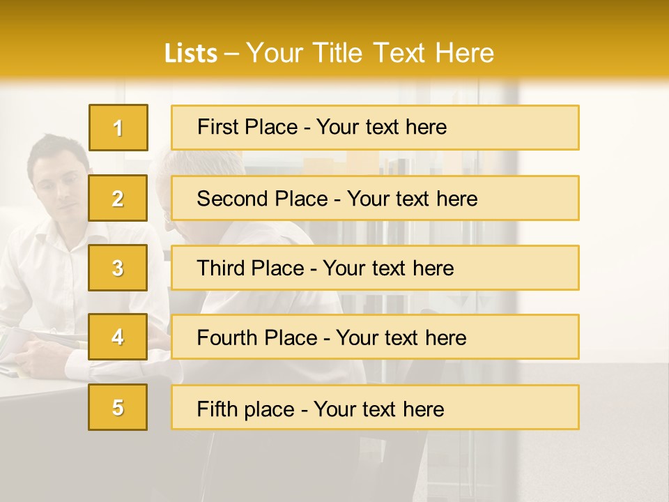 Horizontal Conference Busy PowerPoint Template