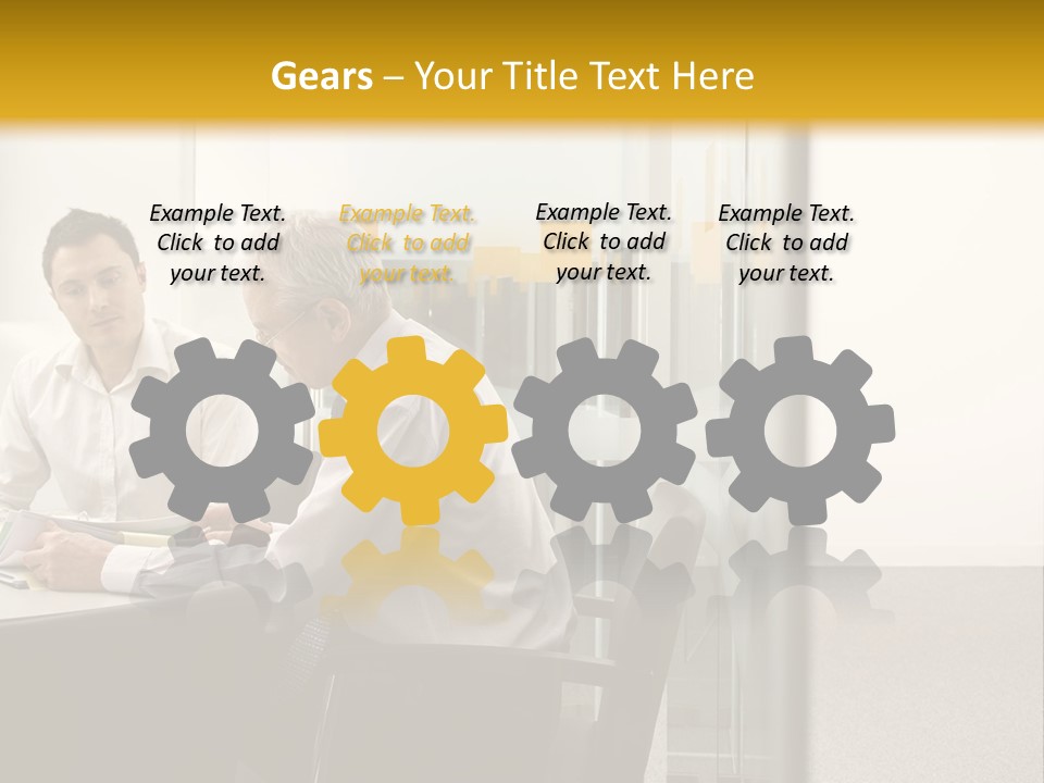 Horizontal Conference Busy PowerPoint Template