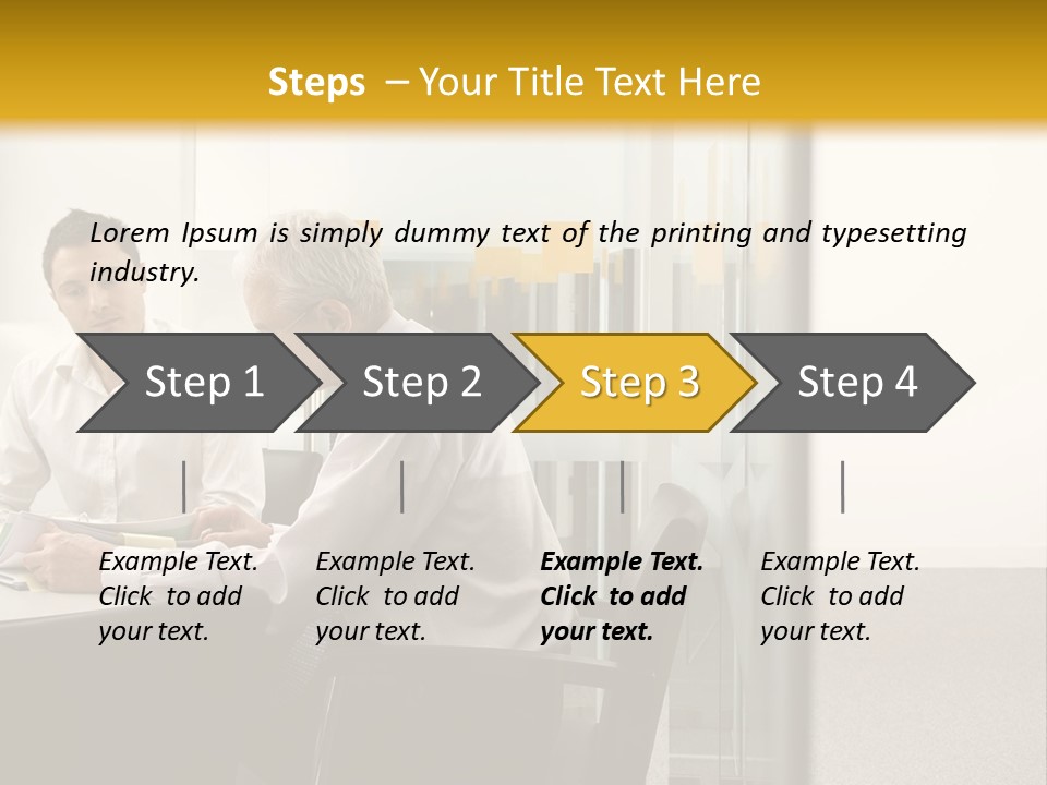 Horizontal Conference Busy PowerPoint Template