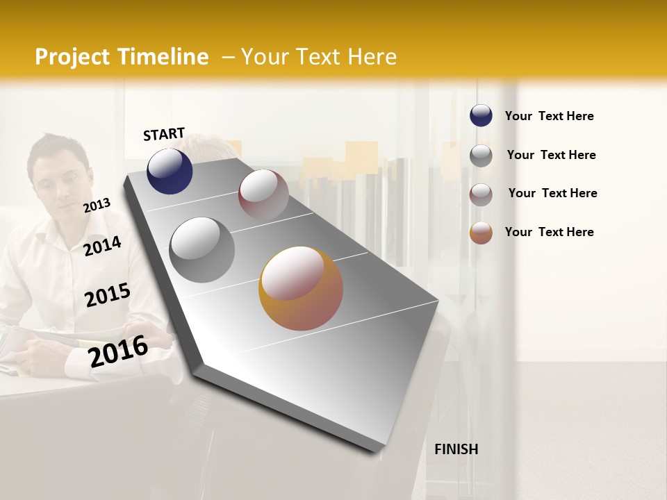 Horizontal Conference Busy PowerPoint Template