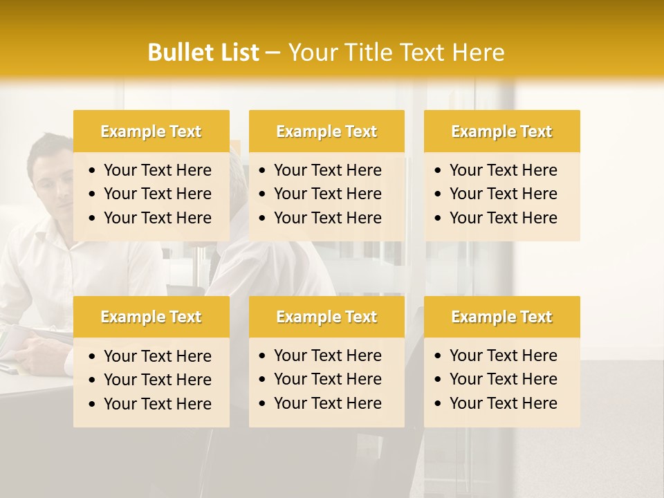 Horizontal Conference Busy PowerPoint Template