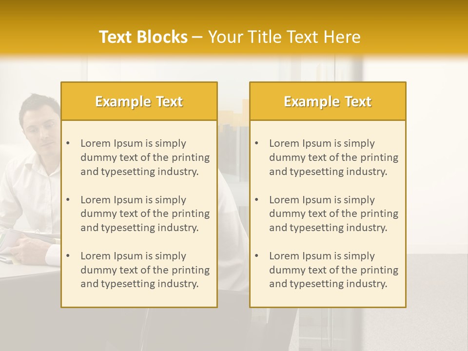Horizontal Conference Busy PowerPoint Template