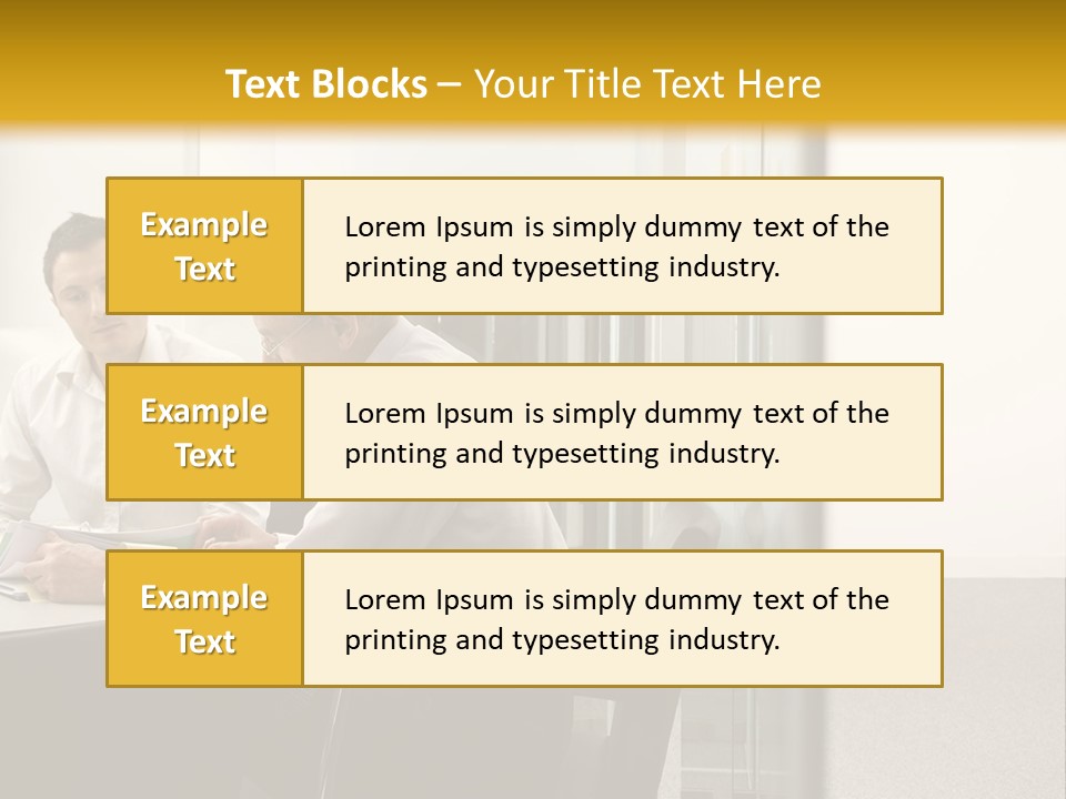 Horizontal Conference Busy PowerPoint Template