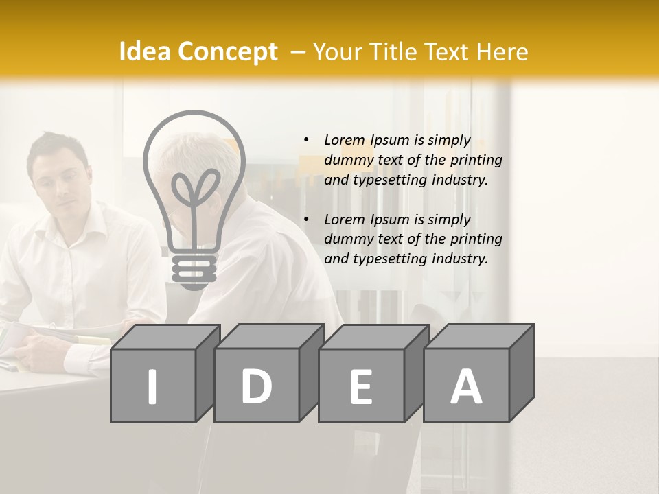 Horizontal Conference Busy PowerPoint Template
