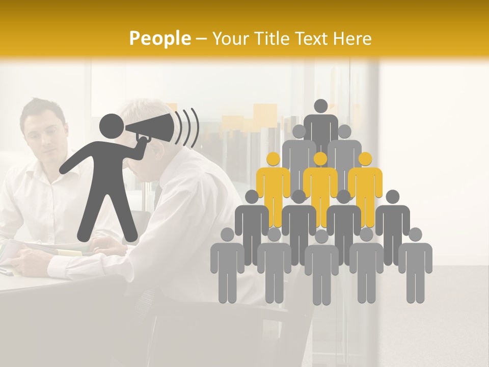 Horizontal Conference Busy PowerPoint Template