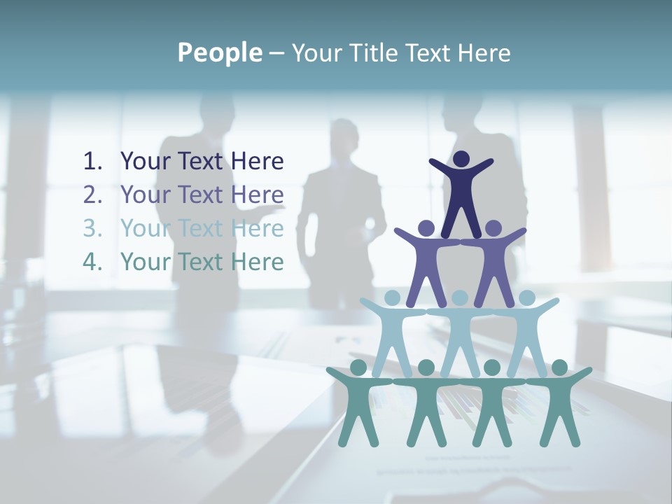Foreground Computers Person PowerPoint Template