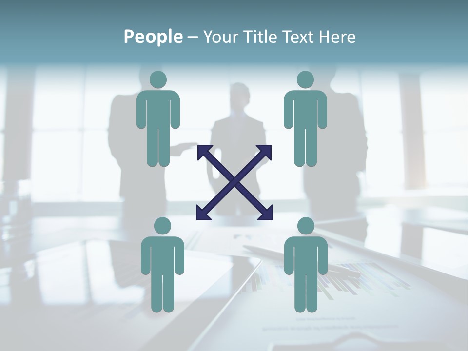 Foreground Computers Person PowerPoint Template