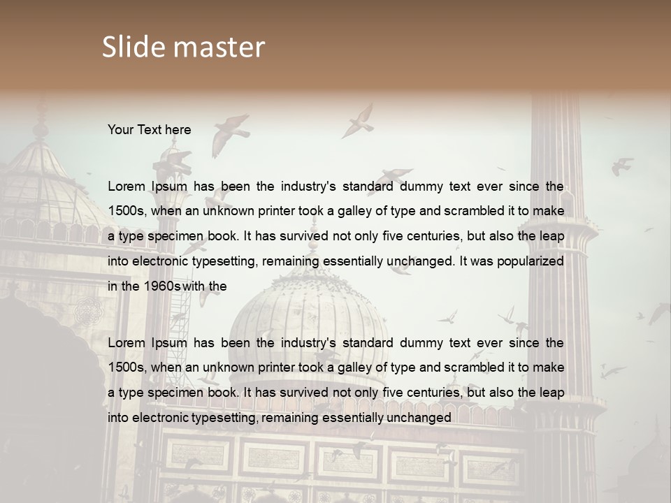 Blue Stone Art PowerPoint Template