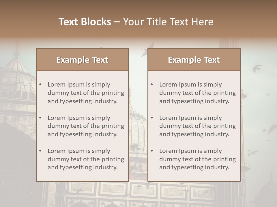 Blue Stone Art PowerPoint Template