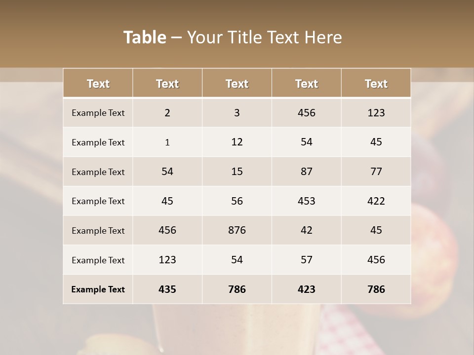 Nobody Drinking Straw Peach PowerPoint Template