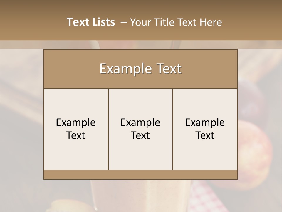 Nobody Drinking Straw Peach PowerPoint Template