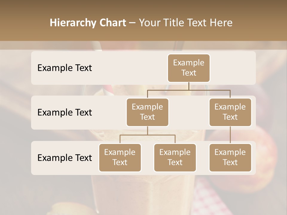 Nobody Drinking Straw Peach PowerPoint Template