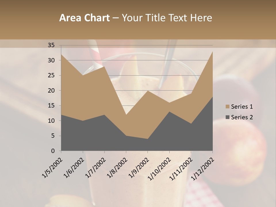 Nobody Drinking Straw Peach PowerPoint Template