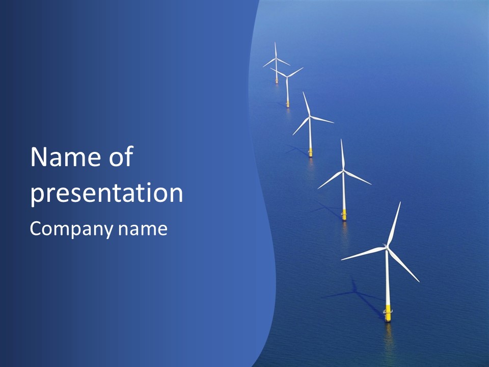 Nobody Wind In A Row PowerPoint Template