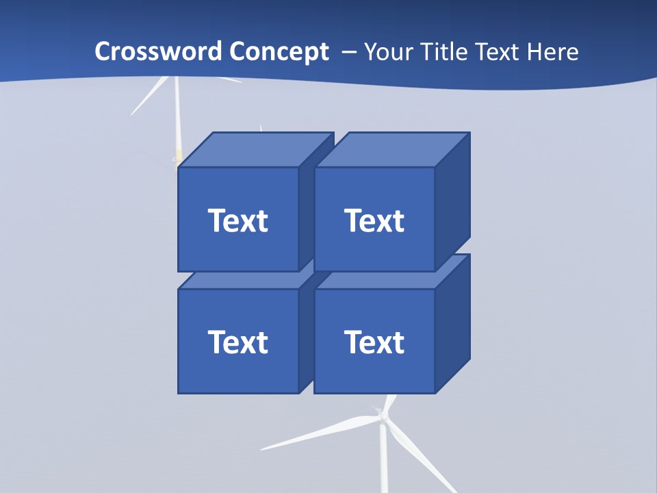 Nobody Wind In A Row PowerPoint Template