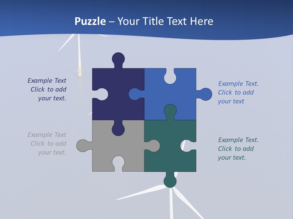 Nobody Wind In A Row PowerPoint Template