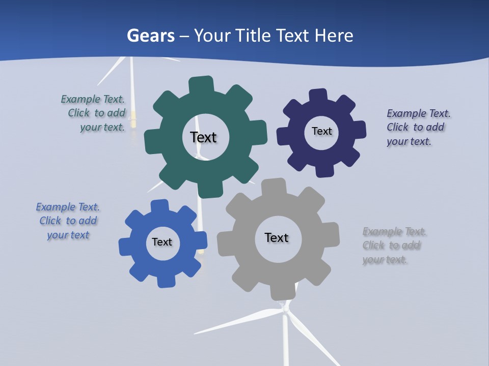 Nobody Wind In A Row PowerPoint Template